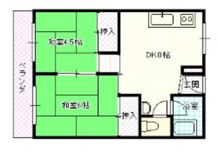 清水谷コーポの物件間取画像